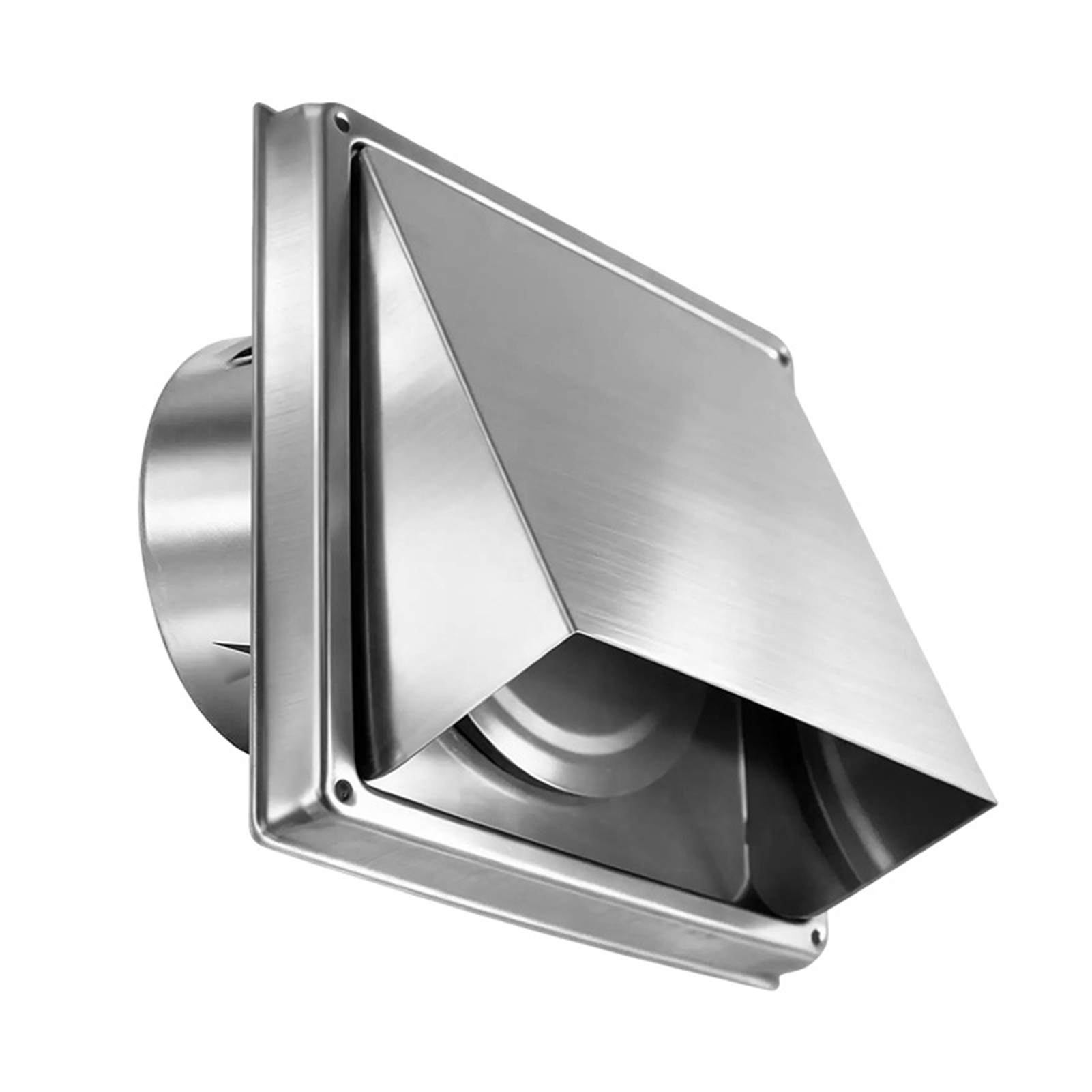 Grille D'Aération Murale Pour Sèche-linge, En Acier Inoxydable 304, Avec Clapet Anti-retour En Maille De 100 Mm (4 Pouces).