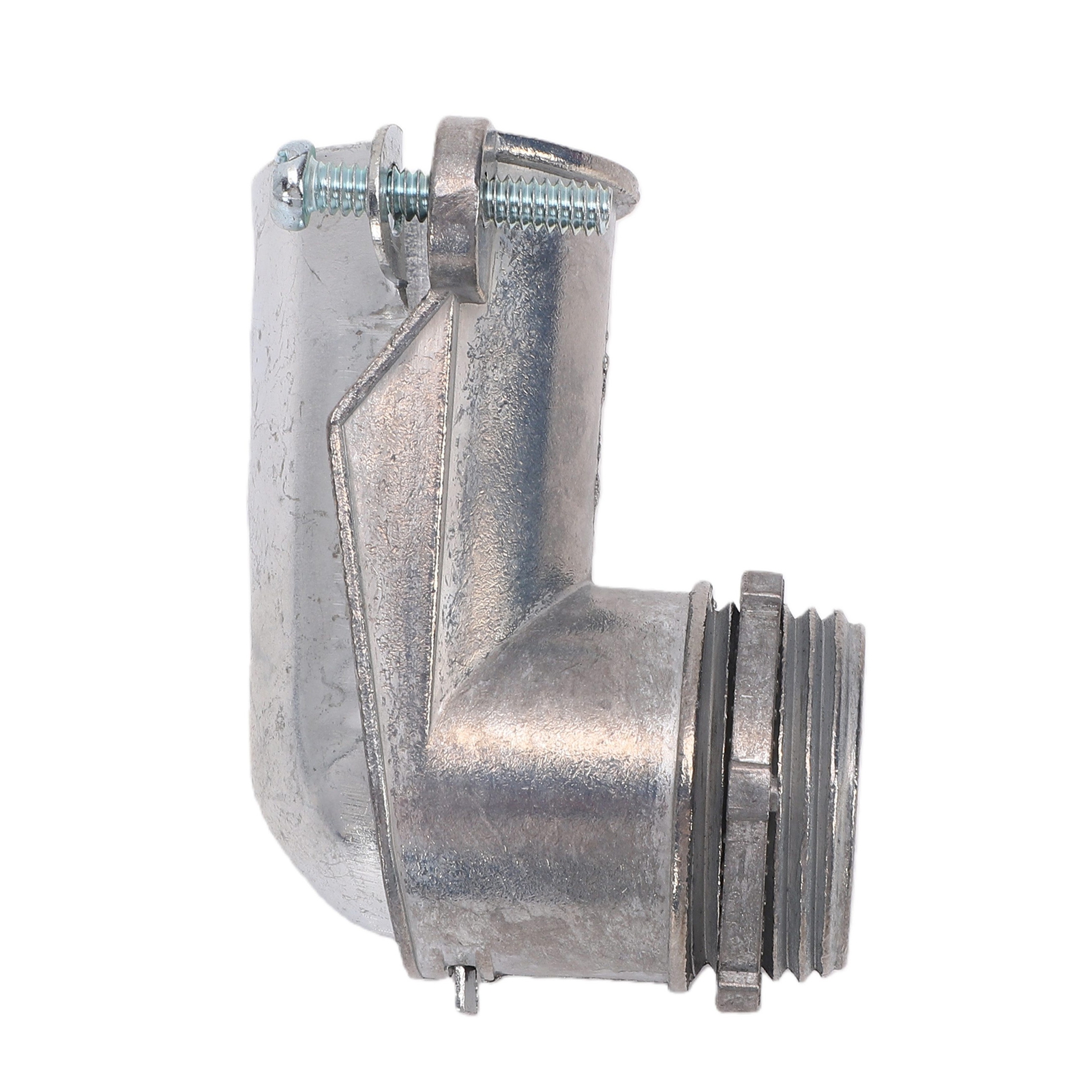 Connecteur À Compression À 90 Degrés, Raccord De Conduit De 1 Pouce Pour Conduit Métallique Flexible Ac Mc, Matériau En Alliage De Zinc.