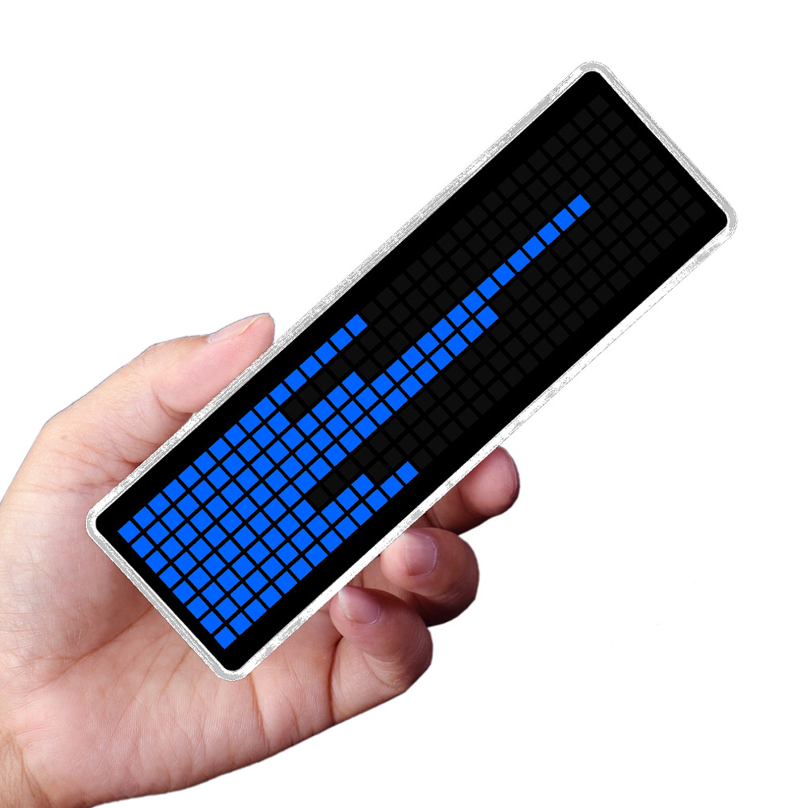 Kit D'Affichage Du Spectre Musical À Led Bleues Avec 256 Led, Horloge, Composants Électroniques Pour Éclairage D'Ambiance De Bureau, 16 Modes De Saut.