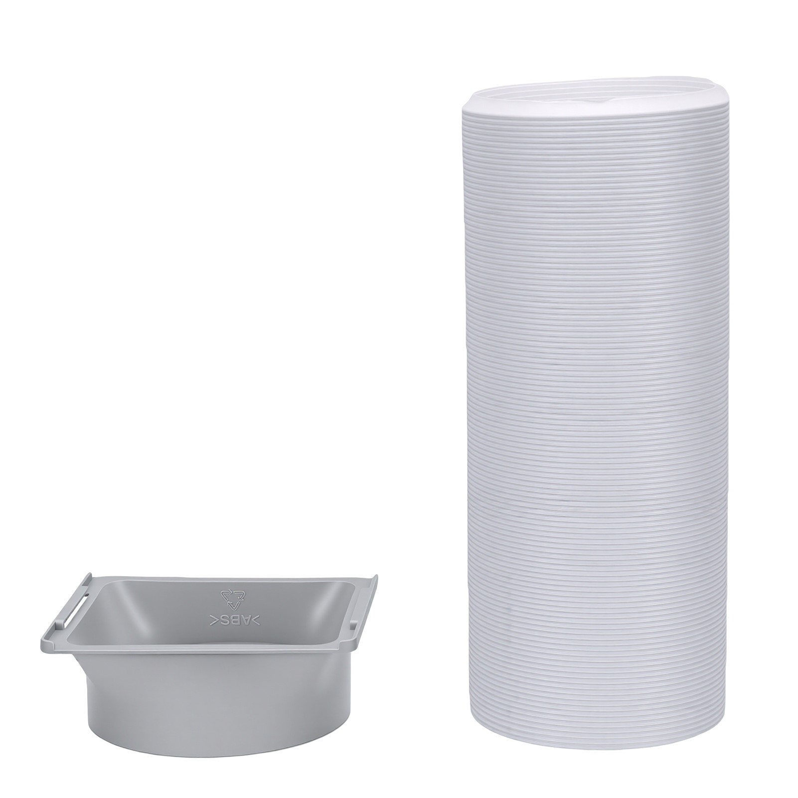 Tuyau Pour Climatiseur Portable, 5,9 Pouces De Diamètre Et 2 Mètres De Long, Réglable De 15 À 80 Pouces, Avec Kit De Conduit Et Adaptateur D'Évacuation Carré Pour Pièce, Chambre Ou Bureau.