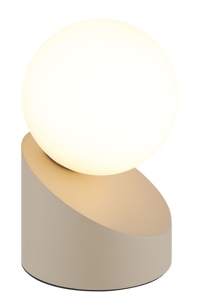 Led Tischlampe Tischleuchte Wohnzimmerlampe Touch-funktion Sandfarben H 16 Cm