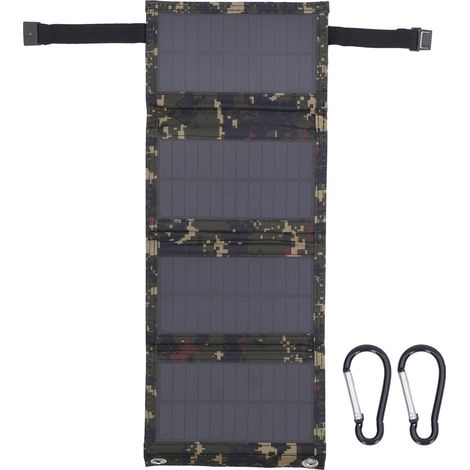 Professionelles 20-w-solarpanel: Effizientes, Wasserdichtes, Vierfach Faltbares Monokristallines Silizium-solarpanel Für Outdoor-camping