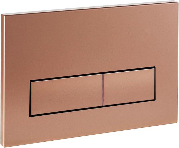Empyreal Spülplatte Mit Hebelgarnitur Und Montagerahmen, Ersatzteile Kompatibel Mit Geberit Sigma 01, 20, 30 & Up320 & 300, 115770115 Zweimengenspülung (bronze)