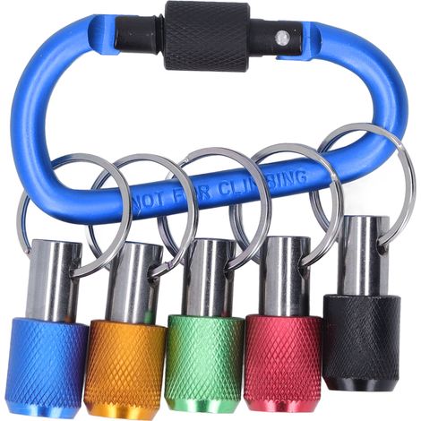 1/4-zoll-sechskantschaft-schraubendreher-bit-halter Aus Aluminiumlegierung, Verlängerungsstange, Bohrschraubenadapter, Wechselschlüsselanhänger, Tragbar Für Schraubendreher, Bohrerbits, Flexibles Bohr