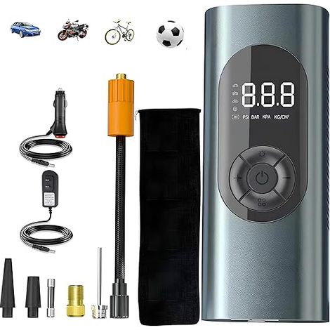 Tragbarer Luftkompressor – Kabelloser Reifenfüller Für Smartphones (150 Psi)