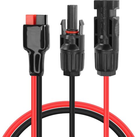 12awg Solarpanel-kabel Mit 45a-stecker, Solaranschlüsse, Verlängerungskabel 50 Cm, Für Solarpaneel-anschluss Für Tragbare Generatoren (solarkabel Auf 45a-stecker, 3 Mm², 60 Cm)