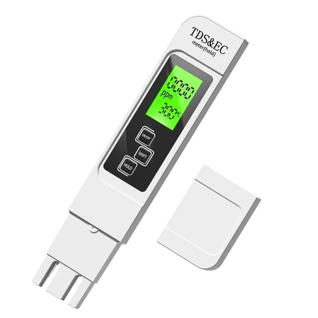 4-in-1 Tds-wassertester – Misst Den Tds-wert, Die Elektrische Leitfähigkeit Und Die Temperatur (°c/°f) Von Trinkwasser, Brunnenwasser, Poolwasser Und Umkehrosmose-/deionisiertem Wasser.