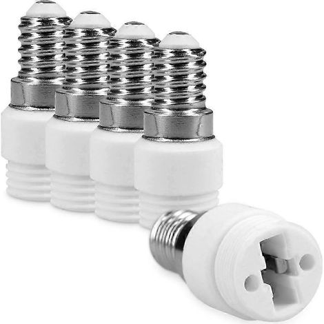 E14-auf-g9-bajonett-lampenfassung-adapter (5 Stück) Für Halogen- Und Led-lampen, Energiesparend