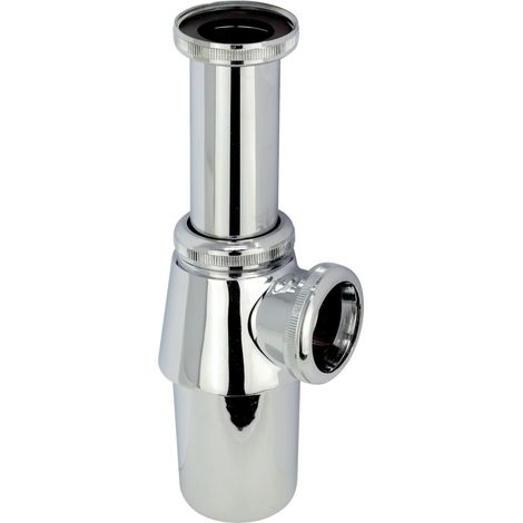 Wirquin – Waschbecken-siphon Aus Messing Ø32 30724027 – 50 Mm Wassersperre – Schraubmontage – Universell Passend Für 133–183 Mm