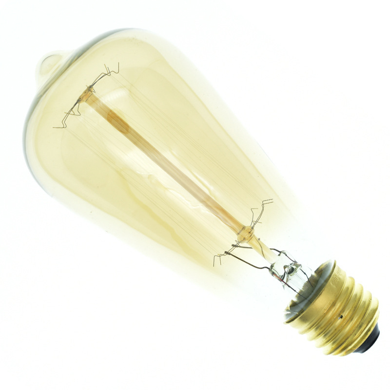Pri-e27 60-w-glühbirne – E27-sockel – St64-form – 220 V – Warmweiß – 6er-pack – Abmessungen: 148 X 64 Mm