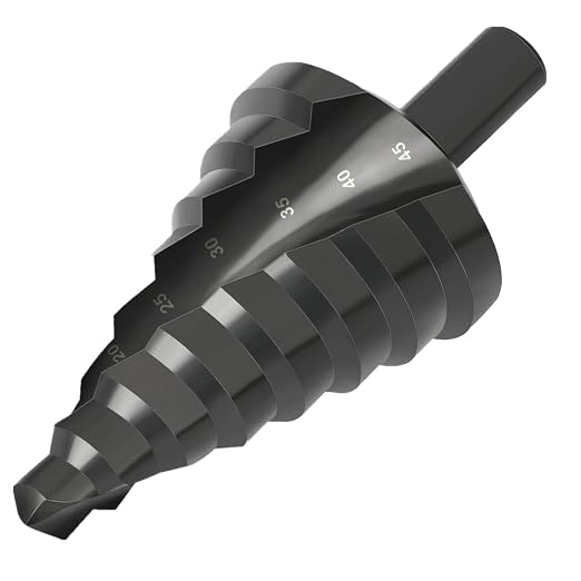 Hss-kegelbohrer, 10–45 Mm, 8 Stufen, 12 Mm, Für Metall, Edelstahl, Kunststoff Und Holz