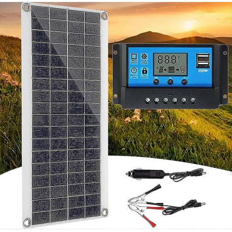 300-w-12-v-solarpanel, Solarpanel-set, Batterieladegerät-set Mit 60-a-solarladeregler Für Wohnmobile, Yachten, Außenbereich, Gartenbeleuchtung