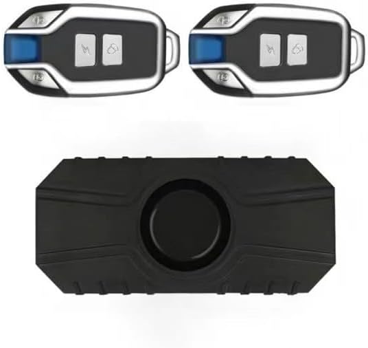 Drahtloser Vibrationsalarm Für Elektrische Sicherheit: Usb-aufladbar, 113 Db Diebstahlsicherung Mit Fernbedienung, 7 Empfindlichkeitsstufen, Ip55 Wasserdicht Für Fahrräder (2)