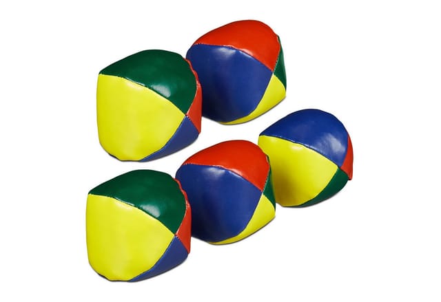 relaxdays Spielball Jonglierbälle 5er Set
