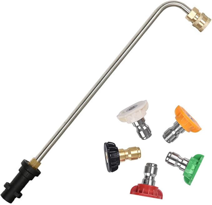 Kärcher K2-k7 Reinigungslanzenverlängerung, 39,1 Cm, 5 Düsen, 90° Gebogene Stangen, 1/4"-schnellanschluss