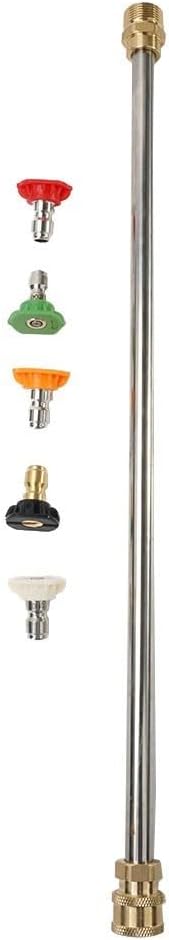 M22 14-mm-ersatzdüsenset Für Hochdruckreiniger, 4000-psi-sprühlanze Für Die Autoreinigung, Düsenaufsätze Aus Messing Und Edelstahl, Verlängerungsrohr
