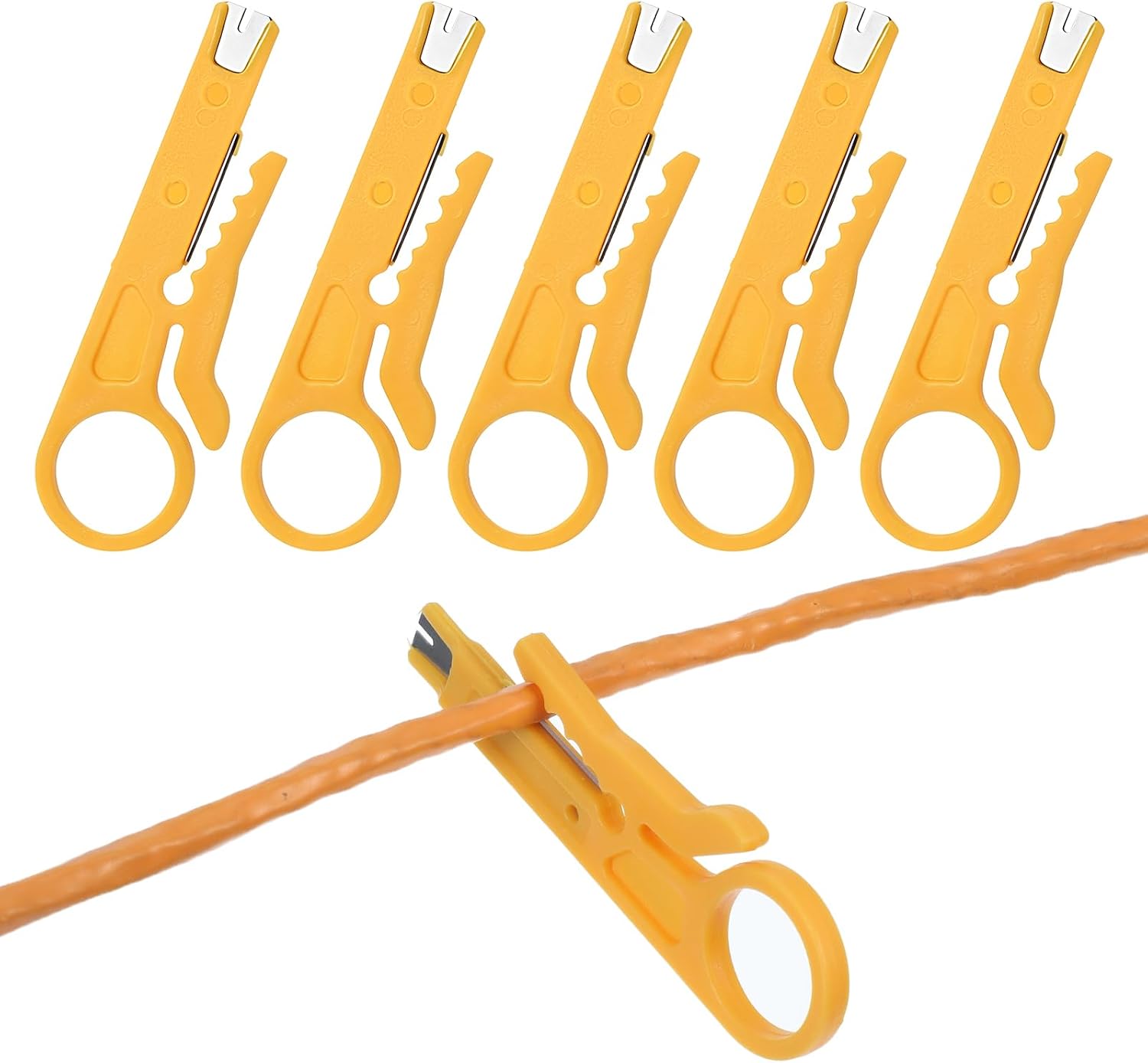 Mini-abisolierzange, 5er-pack, Kabelabisolierzange, Netzwerk-abisolierzange Zum Auflegen Von Telefon- Und Computerkabeln, Utpc-kompatibel, Netzwerkkabel, Rj45/cat5/cat6