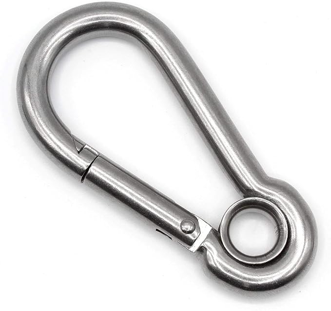 Karabiner Mit 60x6 Mm Kausche Entspricht Din 5299 C Geschlossener Stahlkarabiner Mit Verzinktem Auge Und Einer Tragfähigkeit Von 120 Kg Feuerwehr-karabiner