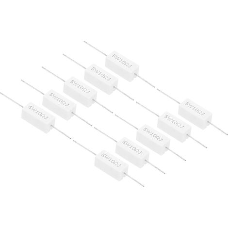 10-ohm-widerstände, 5-w-keramik-zementwiderstände Für Netzteile, Audio-, Computer- Und Tv-leiterplatten