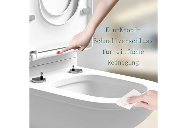Woltu WC-Sitz (1-St), mit Kindersitz, Familie Klodeckel mit Absenkautomatik