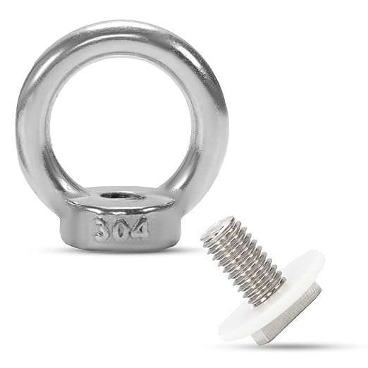 Ecence 8-teiliges Ösenmuttern-set Mit 8 M6 Edelstahl (304) Hammerkopfschrauben, Klemmhalter, Ringmuttern, Hammerschrauben