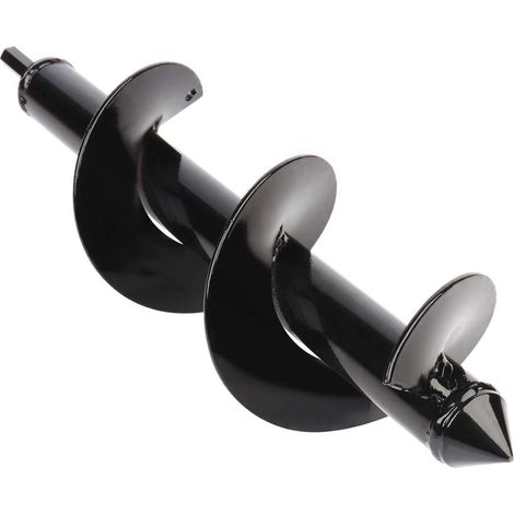 Gartenbohrer, 8 X 18 Cm Bohrer, 1 Stück, Schwarz, Für Elektrische Bohrmaschinen, Sechskantgriff, Bohrer, Gartengeräte Zum Pflanzen Von Setzlingen Und Blumenzwiebeln