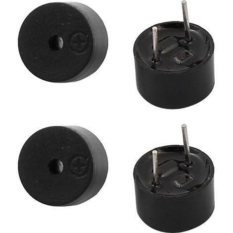 4 Stück Dc 5v Aktiver Magnetischer Dauerton Piepton Alarm 9mm X 5,5mm