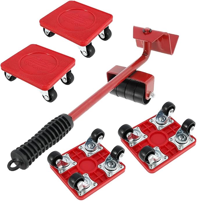 5-teiliges Möbelhebe-set, Schwerlast-hebewerkzeug, Mobiles Werkzeug, 4 Rollen Mit 1 Stange, Möbelverschiebungs-set Für Sofas Und Tische, Leicht Zu Bewegen, 326 (farbe: 1)