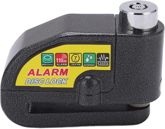 Scheibenbremsschloss, Diebstahlsicherung Für Elektromotorräder Mit 110 Db Lautem Alarm Für Motorräder Und Roller