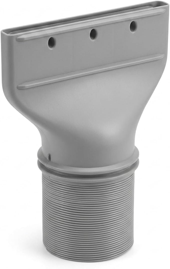 Universaladapter Für Tragbare Klimaanlagenschläuche (130 Mm/150 Mm), Flachdüsen-abluftanschluss Für Fenster Und Türen, Bohrfreies Belüftungsset, Robustes Hdpe, Grau