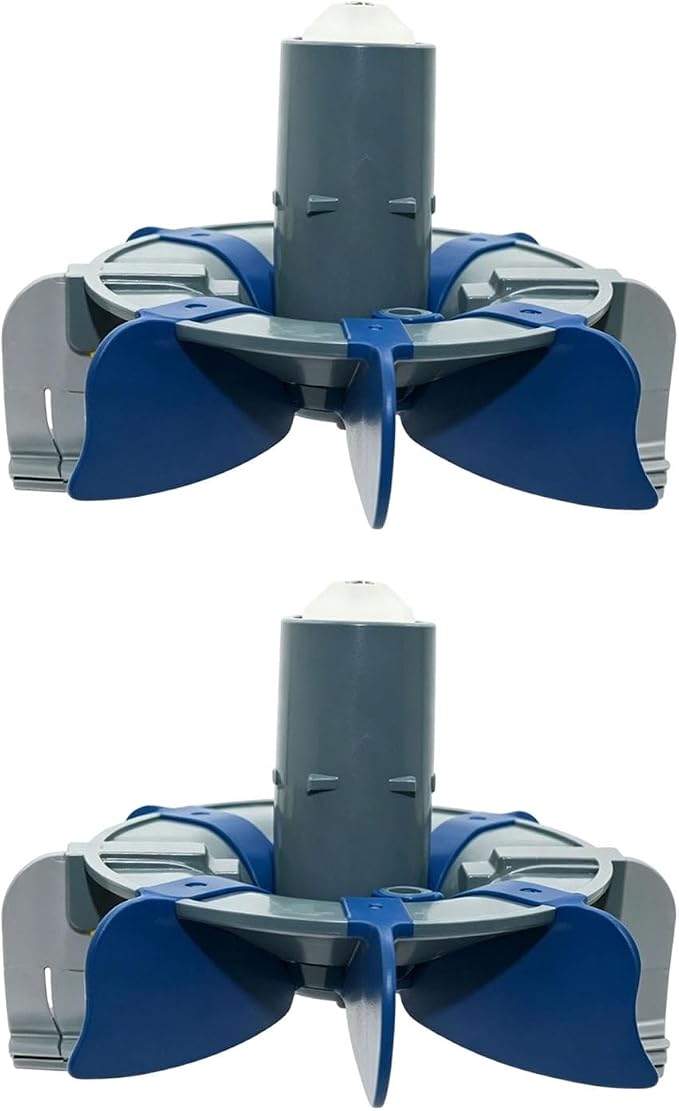 R0714300 Ersatz-scheuerturbinenbaugruppe Für Poolreiniger Mx6 Mx8 Mit Rotierenden Bürsten Für Optimale Reinigungsleistung, 2 Stück (grau-blau)