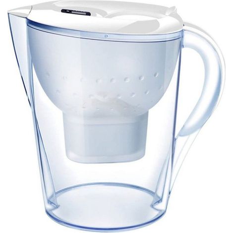 3,5-liter-wasserfilter – Weiß – Bpa-frei – Mit 1 Filterfilter – Schlanker Filter Für Die Filterung Des Kerns