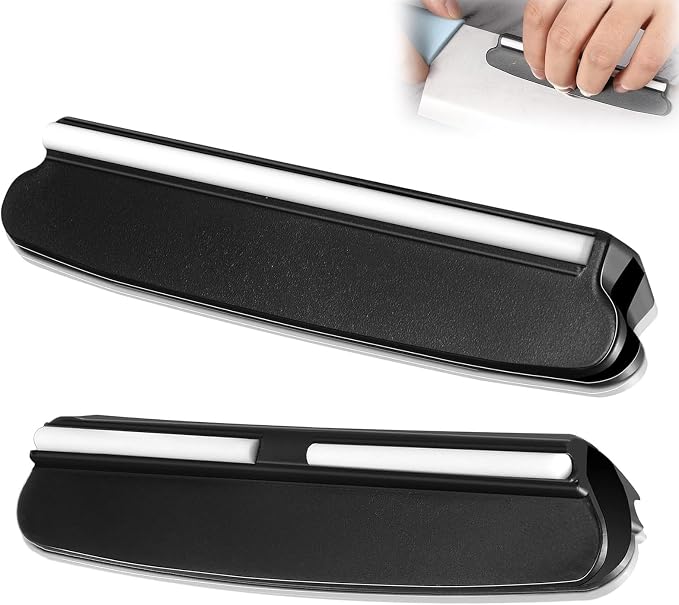 Set Mit 2 Schärfhilfen (15°), 15°-winkelständer, Schärfhilfe, Manueller Messerschärfer, Winkelständer Zum Schärfen Mit Einem Wetzstein Für Anfänger, Schwarz