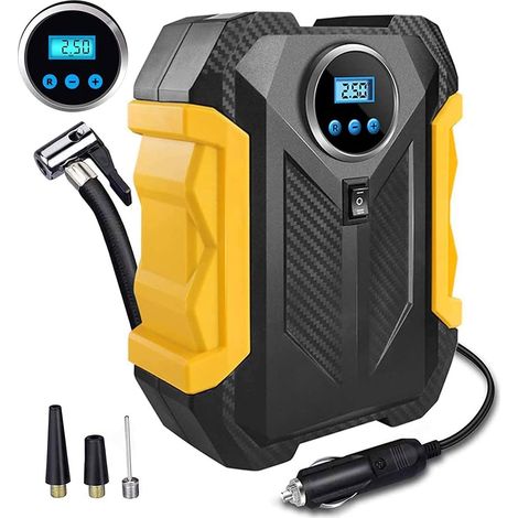 Universeller Kfz-luftkompressor, Farsaw Elektrische Luftpumpe Dc 12v 150psi Mit Lcd-bildschirm Digitaler Reifenfüller Für Autoreifen, Motorräder Und Andere Schlauchboote