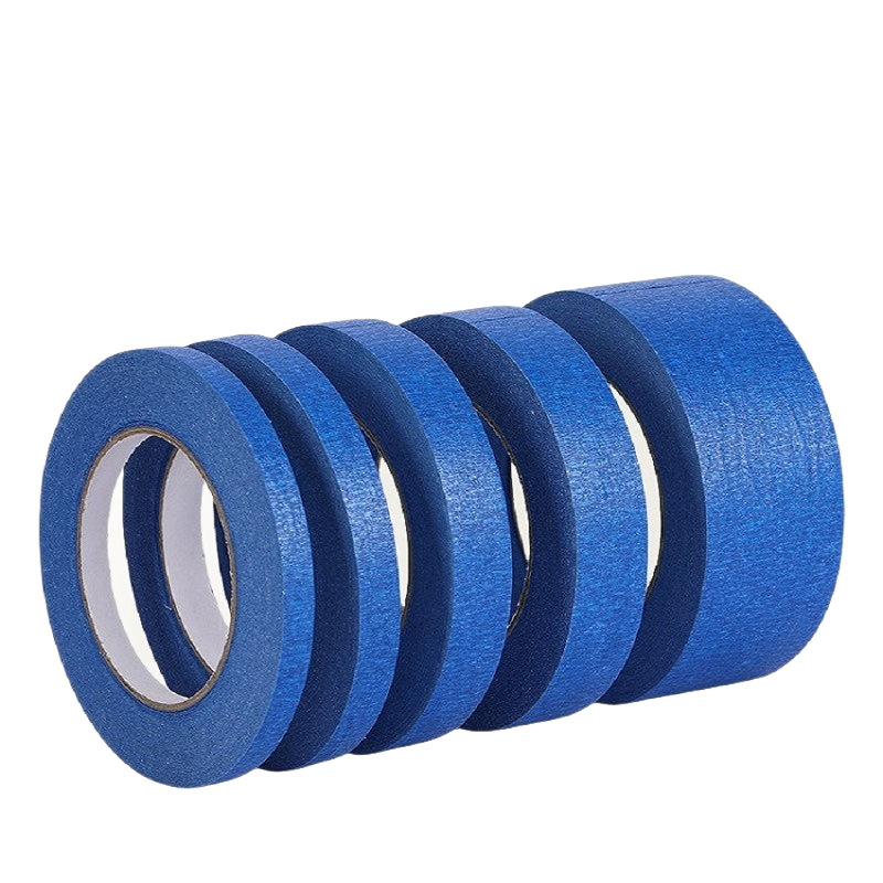Pri-blue Abdeckband, 10 Rollen, 24 Mm × 20 M – Flexibel Und Streifenfrei – Für Spritzlackierung Und Innenausbau