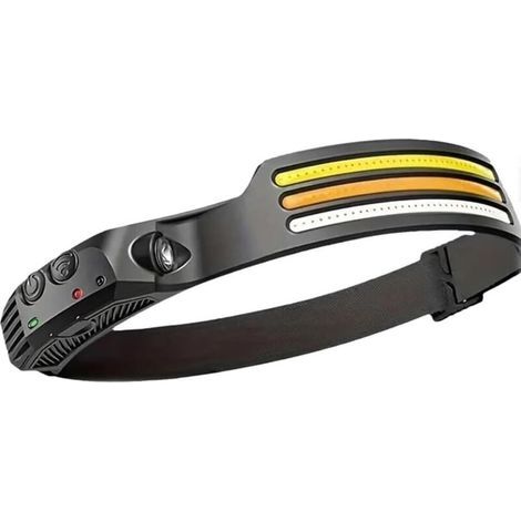 230° Ultraleichte Stirnlampe Mit Bewegungserkennung, 1800 Mah – Wiederaufladbare Stirnlampe, Lampe Vorne, Scheinwerfer, Super Lumineux Étanche Léger Torche Frontale Led Puissante Pour Camping, Randonn