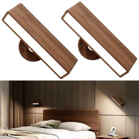 Wiederaufladbare Wandleuchte, Led-nachttisch-leseleuchte, Tragbar, Touch-dimmbar, Nuit Lumière, Magnetische Schranklampe Mit Einstellbarer Helligkeit