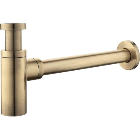 Standard-1-1/4"-messing-waschbeckensiphon – Antikbronze-finish – Dsiftbr – Inspektion Zur Einfachen Installation Möglich – Piralla Rubinetteria
