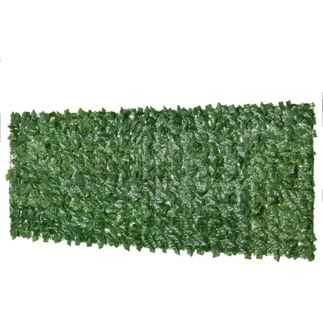 Pri-kunsthecke 300 X 100 Cm – Dunkelgrünes Pe-laub – Sichtschutz Für Balkon Und Garten – Einfache Montage Und Pflege