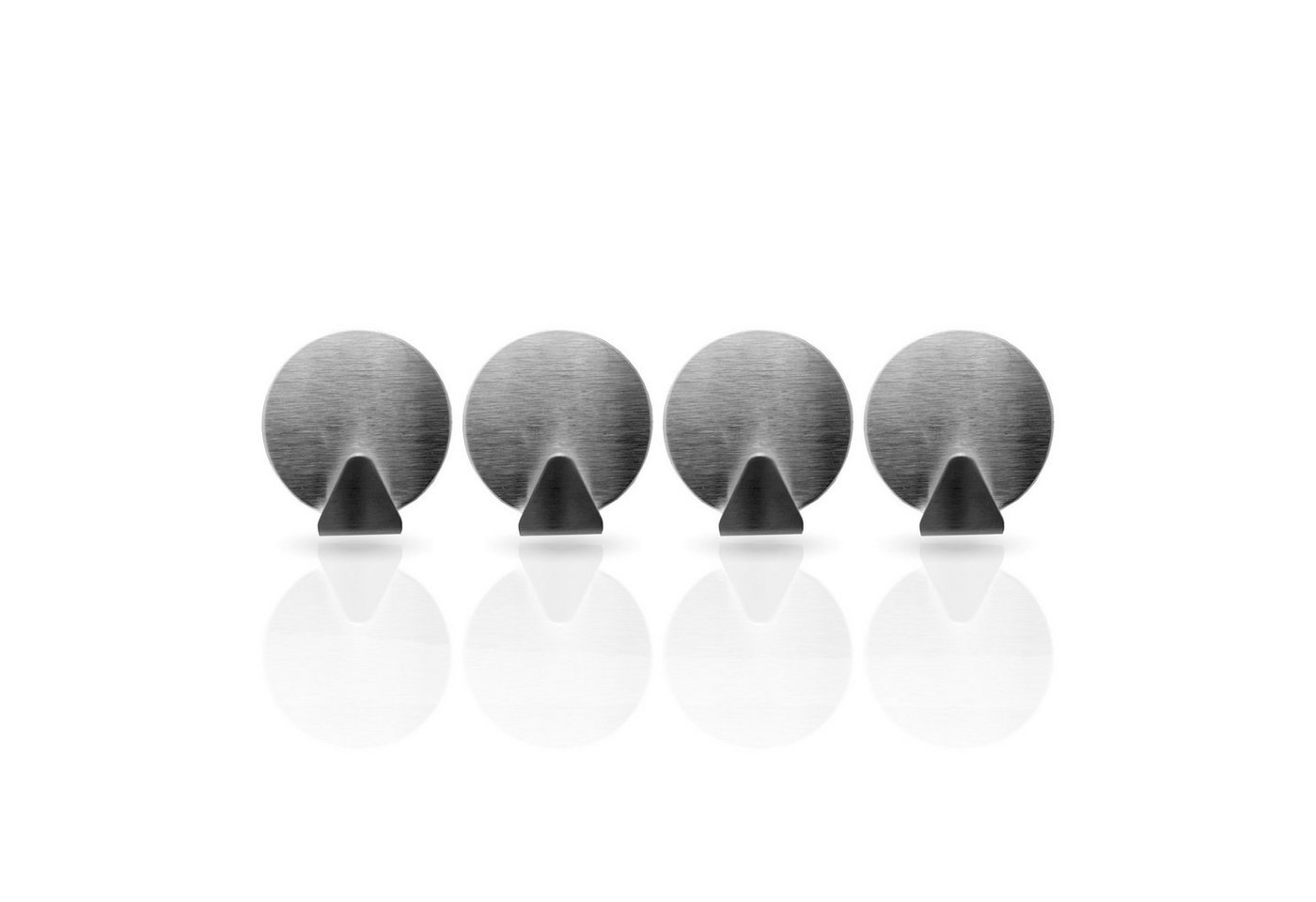 Bestlivings Wandhaken Wandhaken Edelstahl, selbstklebend, 4er, Badezimmer, Türen, Duschen, Badewannen, Vorhänge, Küche, (4-St), Silber aus Edelstahl, Rostfrei Aufhänger Bilderhaken ohne Bohren