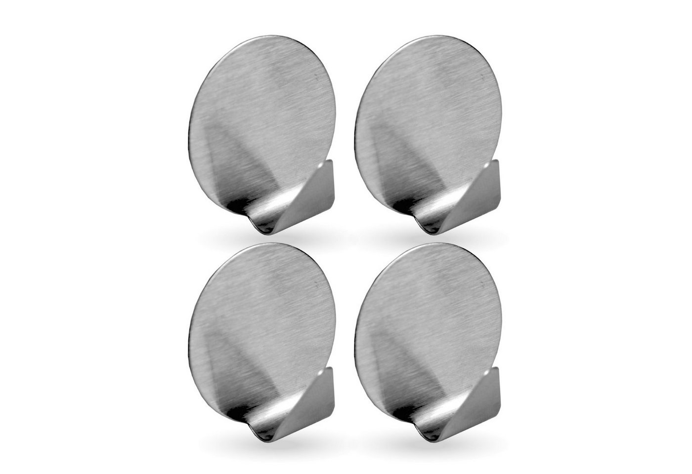 Bestlivings Wandhaken Wandhaken Edelstahl, selbstklebend, 4er, Badezimmer, Türen, Duschen, Badewannen, Vorhänge, Küche, (4-St), Silber aus Edelstahl, Rostfrei Aufhänger Bilderhaken ohne Bohren Bild 4