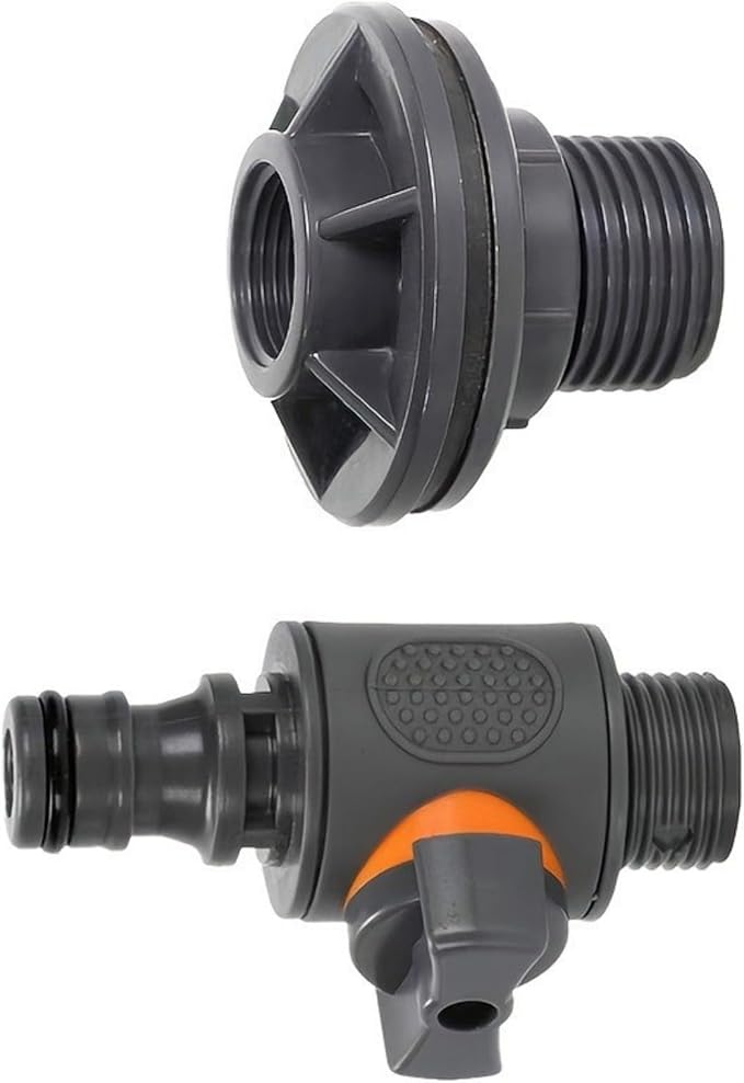 Gartenwasserauslassadapter Mit Absperrventil, Eimerschlauchanschluss Mit Absperrventil