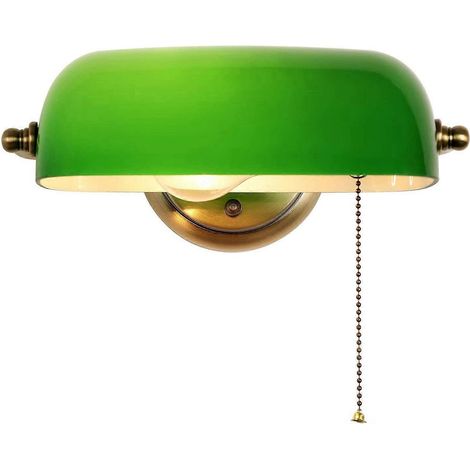 Grüne Retro-wandleuchte Aus Glas: Vintage-design (für Schlaf- Und Wohnzimmer)
