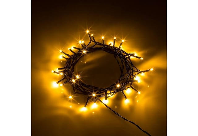 Out of the Blue LED-Lichterkette LED Lichterkette 40 LEDs warmweiß UND bunt mit Timer Innen/Außen, 40-flammig, Für Innen und Außen, Weiß Bunt umstellbar, Batteriebetrieben