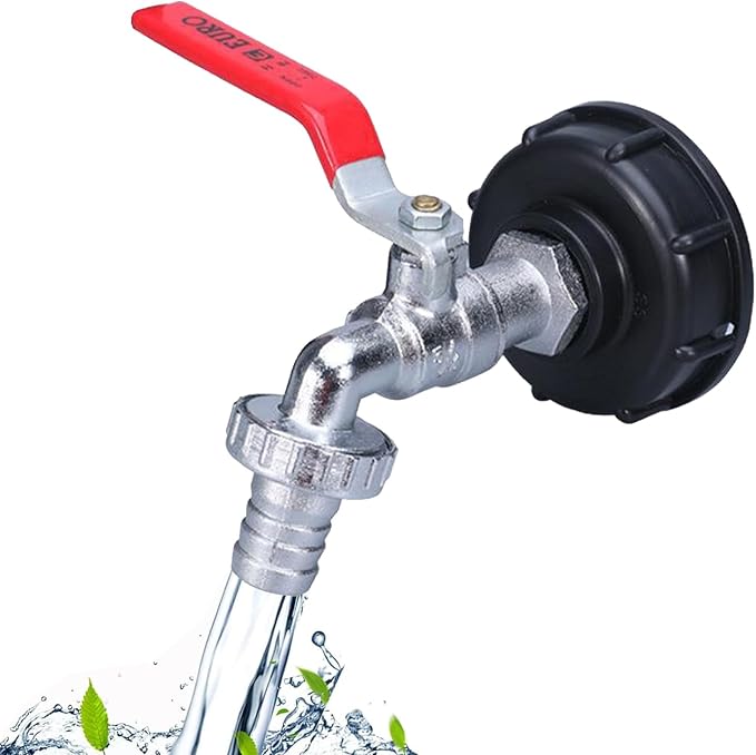 Ibc-ablassventil, Ibc-wassertankadapter, 3/4", Gartenschlauchanschluss, Zubehör Für 1000-liter-ibc-container, Regenwassertank-auslassanschluss