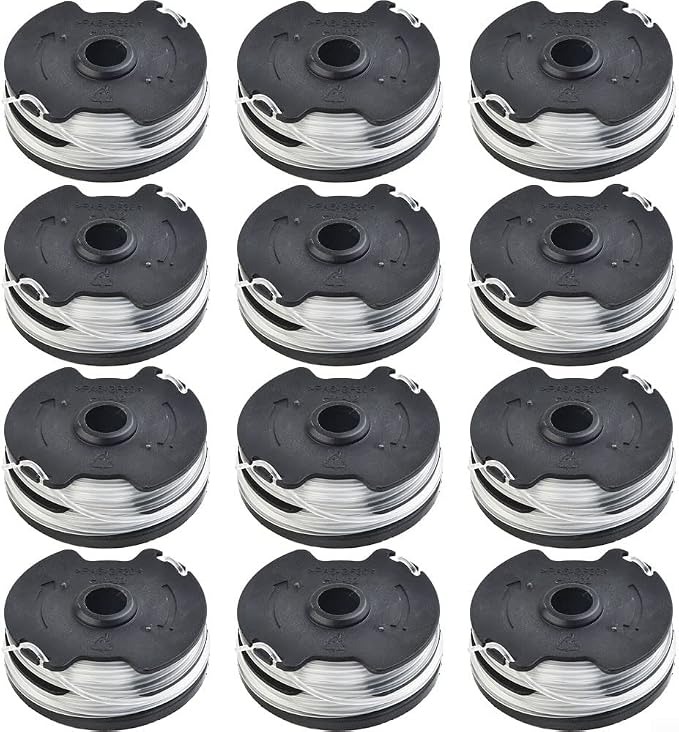 Qoxezy Packung Mit 12 Spulen Trimmerfaden Für Lidl Freischneider Für Parkside Prta 20-li A1, B2, C3