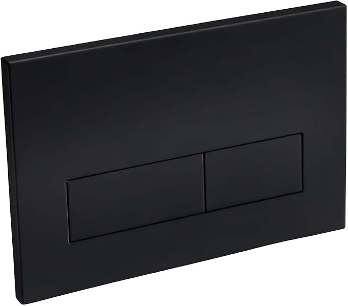 Wandhängende Wc-betätigungsplatte, Kompatibel Mit Geberit Sigma01, 20, 30, Up300, Up320, Zweimengenspülung, Durchflussregler, 246 X 164 Mm Matt (schwarz)