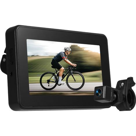 Fahrrad-lenkerspiegel, Rückfahrkamera Mit 4,3-zoll-bildschirm, Nachtsichtfunktion, 150°-weitwinkel, Verstellbarer Halterung, Kompatibel Mit Mountainbikes Und Rennrädern