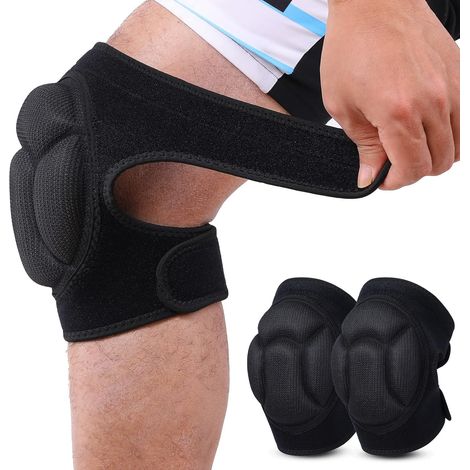 Pri-2-teiliges Set Knieschoner, Stoßdämpfende, Dicke Schaumstoff-knieschoner Für Gartenarbeit, Arbeit, Joggen Und Mountainbiken