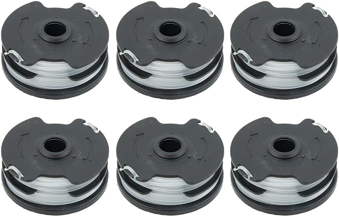 Set Mit 6 Automatischen Fadenvorschubspulen Mit 1,6 Mm Nylonfaden, Kompatibel Mit Den Parkside Akku-freischneidern Prta 20-li A1 B2 C3 Und Prt 300 550 Für Garten- Und Landschaftspflege